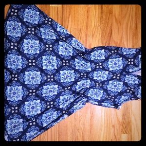 French Grey blue summer dress -NWT